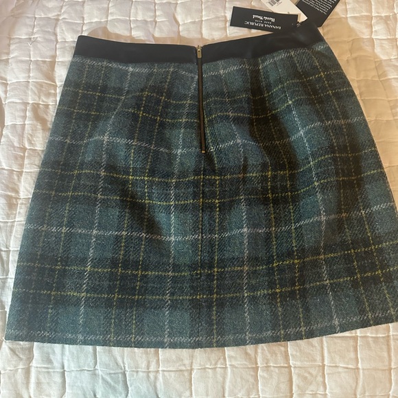Harris Tween Brand new w/tags Banana Republic tweed skirt sz 8 Geen - Picture 3 of 4